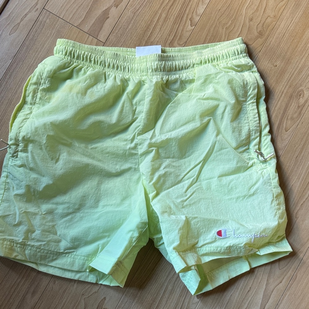 Champion Men's Neon Green Swim Shorts